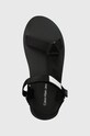 Calvin Klein Jeans szandál PREFRESATO WEBBING BADGE STORY fekete YM0YM00639