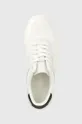 biały Calvin Klein sneakersy LOW TOP LACE UP KNIT