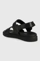 Usnjeni sandali Calvin Klein BACK STRAP SANDAL LTH  Zunanjost: Naravno usnje Notranjost: Sintetični material Podplat: Sintetični material