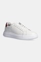 Шкіряні кросівки Calvin Klein LOW TOP LACE UP LTH Planet friendly білий HM0HM01016