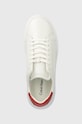 Кожаные кроссовки Calvin Klein LOW TOP LACE UP LTH белый HM0HM01016