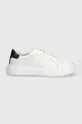 Calvin Klein sneakers in pelle LOW TOP LACE UP LTH bianco