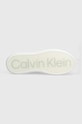 Δερμάτινα αθλητικά παπούτσια Calvin Klein LOW TOP LACE UP LTH HM0HM01016 λευκό