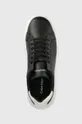 czarny Calvin Klein sneakersy skórzane LOW TOP LACE UP LTH