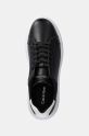 Шкіряні кросівки Calvin Klein LOW TOP LACE UP LTH чорний HM0HM01016