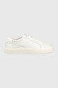 Шкіряні кросівки Calvin Klein LOW TOP LACE UP LTH SM Planet friendly білий HM0HM01018