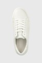 Шкіряні кросівки Calvin Klein LOW TOP LACE UP LTH SM білий HM0HM01018