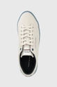 szary Tommy Hilfiger sneakersy TH HI VULC CORE LOW CANVAS