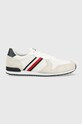 Tenisice Tommy Hilfiger ICONIC MIX RUNNER Planet friendly bijela FM0FM04733