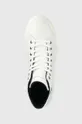 λευκό Δερμάτινα αθλητικά παπούτσια Tommy Hilfiger TH HI VULC STREET LEATHER