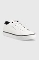 Tommy Hilfiger tenisówki skórzane TH HI VULC CORE LOW LEATHER FM0FM04731 biały SS23