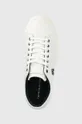 λευκό Δερμάτινα αθλητικά παπούτσια Tommy Hilfiger TH HI VULC STREET LOW LEATHER
