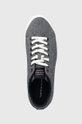 mornarsko modra Teniske Tommy Hilfiger TH HI VULC CORE LOW CHAMBRAY