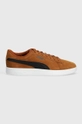 Puma sneakersy zamszowe  Smash 3.0 brązowy