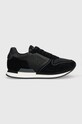 Guess sneakersy potenza ii tekstylny czarny FM5POT.LEA12.BLACK