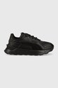 Puma sneakers Mirage Sport Asphalt Base faux grain leather black 391173