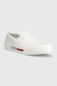 Πάνινα παπούτσια Tommy Jeans SLIP ON CANVAS COLOR λευκό