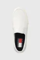 fehér Tommy Jeans sportcipő SLIP ON CANVAS COLOR