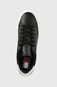 Tommy Jeans sneakersy skórzane LEATHER OUTSOLE czarny EM0EM01159