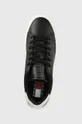 μαύρο Δερμάτινα αθλητικά παπούτσια Tommy Jeans LEATHER OUTSOLE