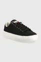 Tommy Jeans sneakersy CANVAS OUTSOLE czarny