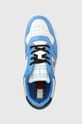 světle modrá Kožené sneakers boty Tommy Jeans BASKET LEATHER