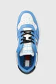 μπλε Δερμάτινα αθλητικά παπούτσια Tommy Jeans BASKET LEATHER