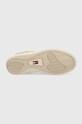 Usnjene superge Tommy Jeans BASKET LEATHER EM0EM01165 bež