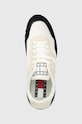 Tommy Jeans sneakersy RUNNER MIX MATERIAL czarny EM0EM01167