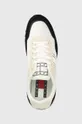 czarny Tommy Jeans sneakersy RUNNER MIX MATERIAL