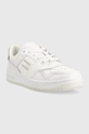 Tommy Jeans sneakers in pelle BASKET CUPSOLE bianco