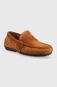 Замшеві мокасини Polo Ralph Lauren REYNOLD 803893741003 коричневий SS24