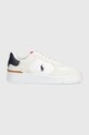 Кожаные кроссовки Polo Ralph Lauren Masters Crt замш белый 809891794001