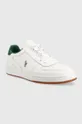 Δερμάτινα αθλητικά παπούτσια Polo Ralph Lauren POLO CRT PP λευκό