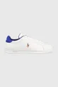 λευκό Δερμάτινα αθλητικά παπούτσια Polo Ralph Lauren HRT CT II Ανδρικά