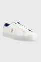 Δερμάτινα αθλητικά παπούτσια Polo Ralph Lauren LONGWOOD λευκό