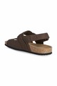 Încălțăminte Geox sandale din piele intoarsa U SANDAL GHITA A U159VA.00032.C6024 maro