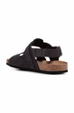 Încălțăminte Geox sandale din piele intoarsa U SANDAL GHITA A U159VA.00032.C9999 negru