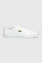 Lacoste sneakers din piele GRIPSHOT Planet friendly alb 41CMA0014
