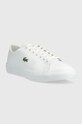 Lacoste sneakers din piele GRIPSHOT 41CMA0014 alb SS23