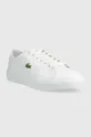 Δερμάτινα αθλητικά παπούτσια Lacoste GRIPSHOT λευκό