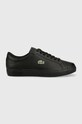 Lacoste sneakersy skórzane POWERCOURT Planet friendly czarny 41SMA0030
