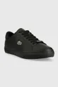 Δερμάτινα αθλητικά παπούτσια Lacoste POWERCOURT μαύρο