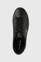 μαύρο Δερμάτινα αθλητικά παπούτσια Lacoste POWERCOURT