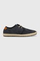 Pepe Jeans espadrilles velúrból TOURIST Planet friendly sötétkék PMS10314