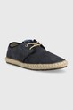 Pepe Jeans espadrile din piele intoarsa TOURIST PMS10314 bleumarin SS24