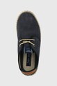 Pepe Jeans espadrile din piele intoarsa TOURIST bleumarin PMS10314