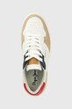 Pepe Jeans sneakersy skórzane YOGI brązowy PMS30929