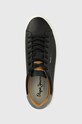 Pepe Jeans sneakersy skórzane YOGI czarny PMS30930