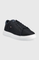 Tommy Hilfiger sneakersy LIGHTWEIGHT TEXTILE CUPSOLE granatowy